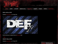 Tablet Screenshot of defiancewrestling.com